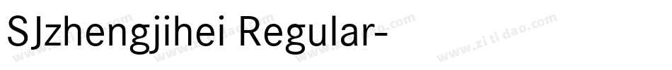 SJzhengjihei Regular字体转换